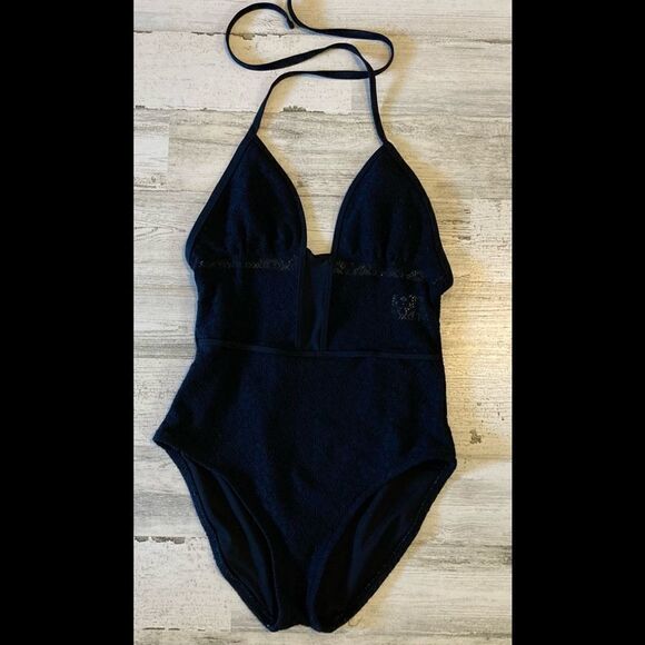 Black Halter Bodysuit Small - Picture 2 of 5